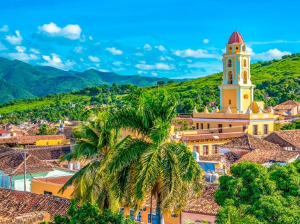 Trinidad old city panoramic view.