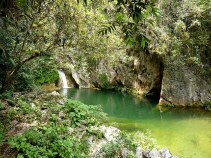 El Rocío water falls, Guanayara park, Topes de Collantes