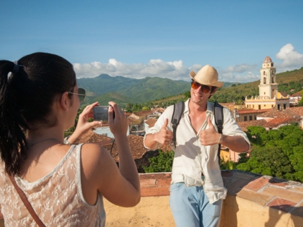 Trinidad old city panoramic view