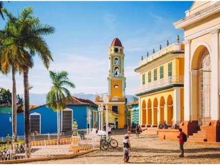 Trinidad old city panoramic view