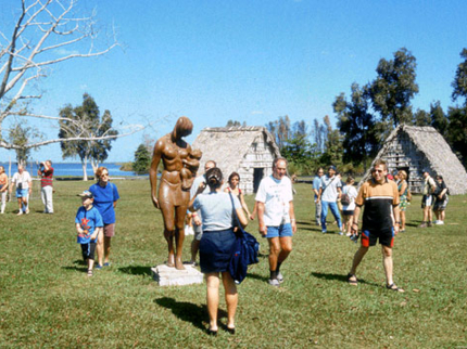 A replica of an Indian village, Guamá tourist park