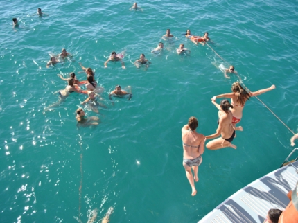 Trip in Catamaran, Cayo Largo del Sur.