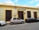 Panoramic hotel entrance view